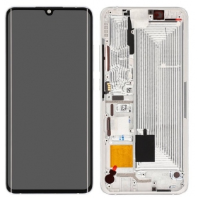 Xiaomi Mi Note 10 / Mi Note 10 Pro / Mi Note 10 Lite Display (Weiß) (mit Rahmen) (service pack) (original)