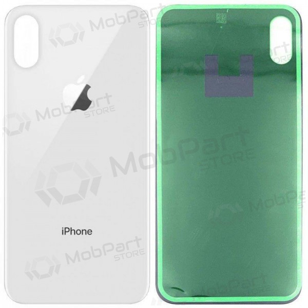 Apple iPhone XS Max Rückseite Akkudeckel Silbrig (Weiß) (bigger hole for camera) Apple iPhone XS Max Rückseite Akkudeckel Silbrig (Weiß) (bigger hole for camera)
