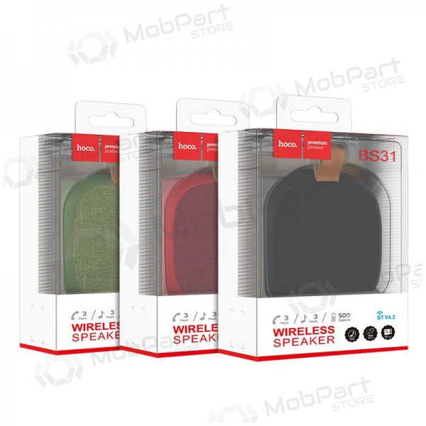 Bluetooth tragbarer Top-Lautsprecher Hoco BS31 (rot)
