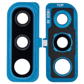 Samsung A505 / A705 Galaxy A50 2019 / A70 2019 Kameraglas (mit Rahmen) (Blau)