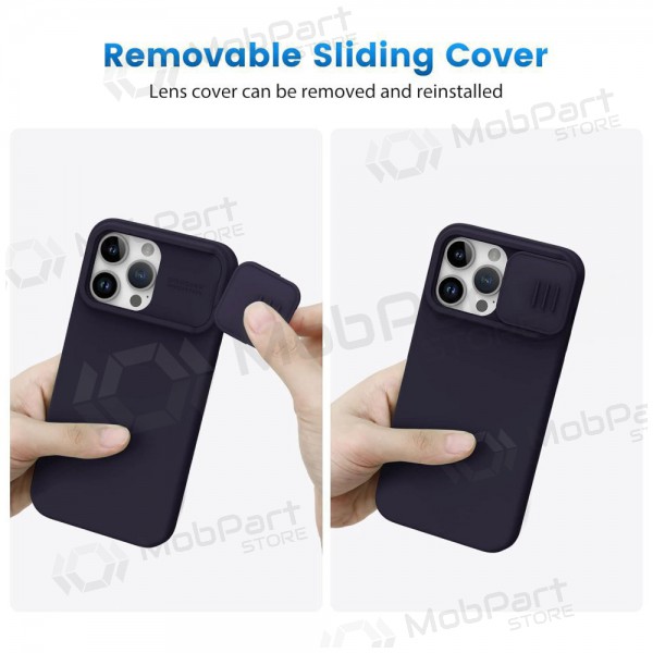 Apple iPhone 14 Plus Handyhülle „Nillkin Silicone“ (tamsiai Violett)