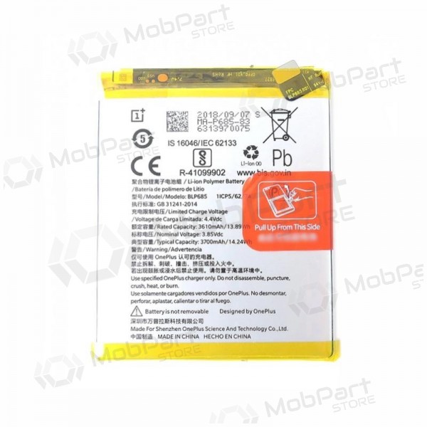 OnePlus 6T (BLP685) Batterie / Akku (3700mAh) OnePlus 6T (BLP685) Batterie / Akku (3700mAh)