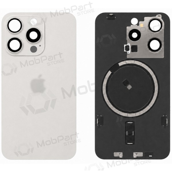 Apple iPhone 15 Pro rückseitige Abdeckung (weiß) (Premium)