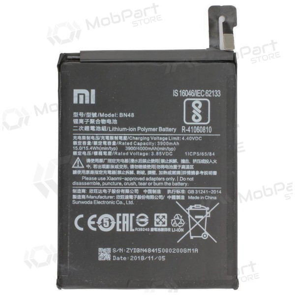 Xiaomi Redmi Note 6 Pro / Redmi Note 5 Pro Batterie, akumuliatorius (BN48) (original) Xiaomi Redmi Note 6 Pro / Redmi Note 5 Pro Batterie, akumuliatorius (BN48) (original)