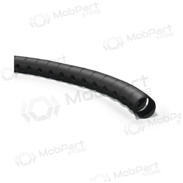 Vamzdis spiralinis kabelių apsaugai su įrankiu kabelių įvedimui D30 Hellermann Tyton HWPP30 (RITĖ 25m , Schwarz)