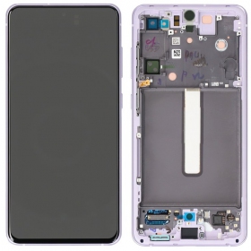 Samsung Galaxy S21 FE 5G Display (levandos) (mit Rahmen) (original)