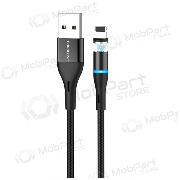USB Kabel Borofone BU16 Skill Magnetic Lightning 1.0m (Schwarz)