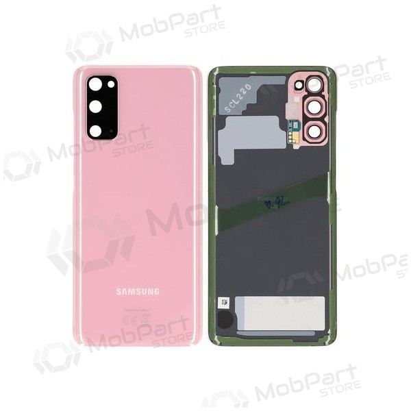 Samsung G981F / G980 Galaxy S20 Rückseite Akkudeckel Rosa (Cloud Pink) (gebraucht grade B, original) Samsung G981F / G980 Galaxy S20 Rückseite Akkudeckel Rosa (Cloud Pink) (gebraucht grade B, original)