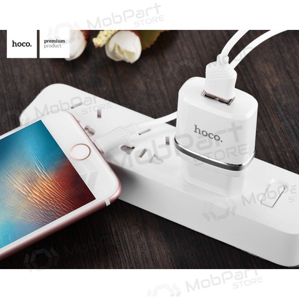 Ladegerät HOCO C11 Smart USB + lightning (5V 1A) (Weiß)