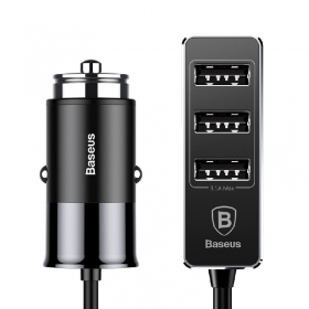 Auto-Ladegerät Baseus CCTON-01 (4xUSB 5.5A) (Schwarz)