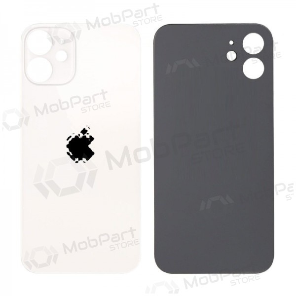 Apple iPhone 12 mini Rückseite Akkudeckel (Weiß) (bigger hole for camera) Apple iPhone 12 mini Rückseite Akkudeckel (Weiß) (bigger hole for camera)