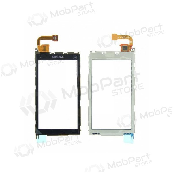 Nokia x6 berührungsempfindliches glas (mit rahmen)