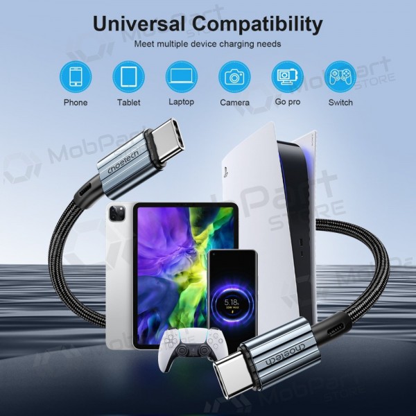 USB Kabel Choetech XCC-1015 USB-C to USB-C PD60W 2.0m Schwarz