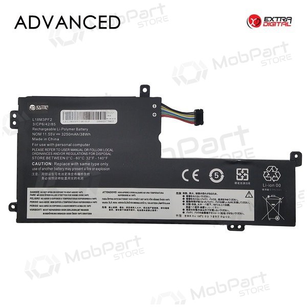 LENOVO L18M3PF2, 3250mAh Laptop-Batterie / Akku, Advanced LENOVO L18M3PF2, 3250mAh Laptop-Batterie / Akku, Advanced