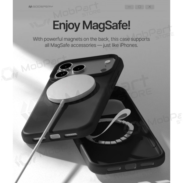 Apple iPhone 17 Pro Max, 18 Pro Max hülle Mercury - Pure Magsafe Silicon Case (schwarz)