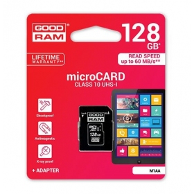 Speicherkarte GOODRAM MicroSD 128Gb (class 10) + SD adapter