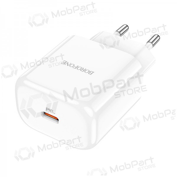 Ladegerät Borofone BN3 Type-C QC 3.0, PD 2.0 20W (Weiß)