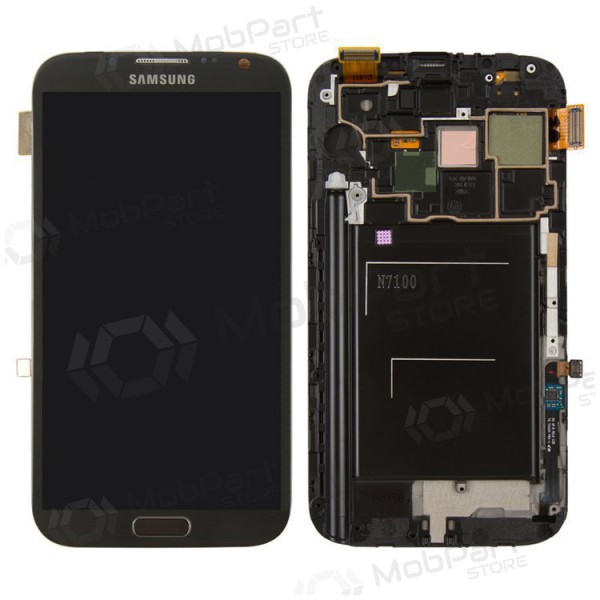 Samsung N7100 Galaxy Note 2 Display (Schwarz) (mit Rahmen) (service pack) (original) Samsung N7100 Galaxy Note 2 Display (Schwarz) (mit Rahmen) (service pack) (original)