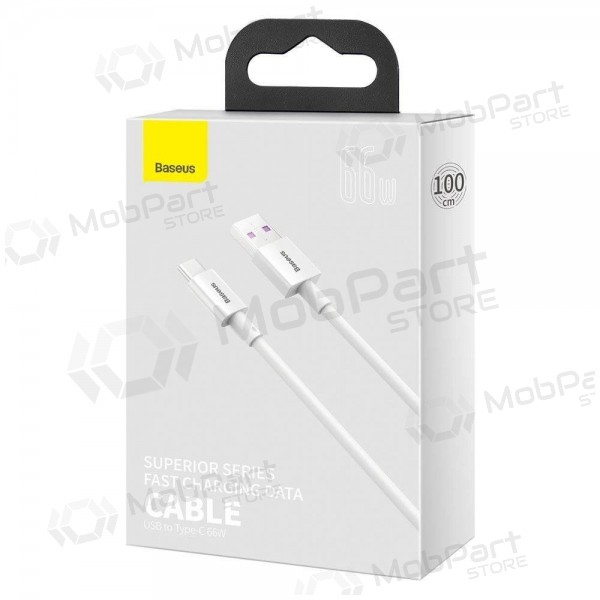 USB Kabel Baseus Superior iš USB į Type-C 66W 2.0m Weiß CATYS-A02