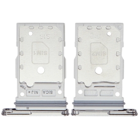 Samsung Galaxy S25, S25+ Dual-SIM-Kartenhalter (silber) (original)