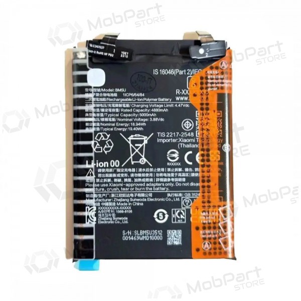 Xiaomi Redmi Note 13 Pro+ Batterie, akumuliatorius (BM5U) (original) Xiaomi Redmi Note 13 Pro+ Batterie, akumuliatorius (BM5U) (original)
