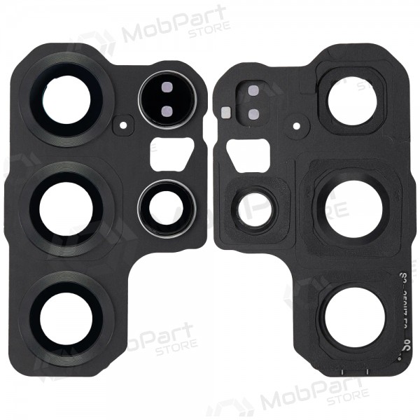 Samsung Galaxy S25 Ultra Kamera Glas mit Rahmen (Schwarz)