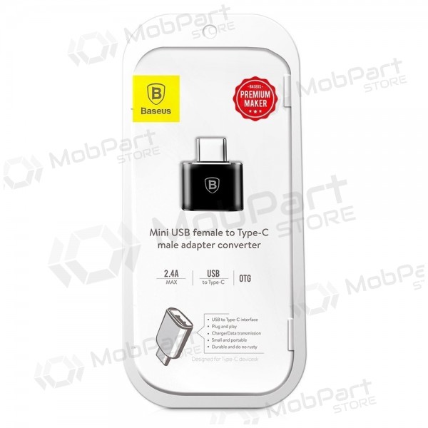 USB-C-Adapter Baseus CATOTG-01 USB-A auf USB-C OTG schwarz
