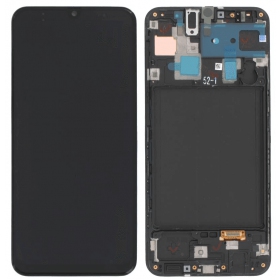 Samsung A305 Galaxy A30 (2019) Display (Schwarz) (mit Rahmen) (service pack) (original)