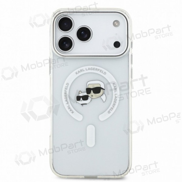 Apple iPhone 18 Pro Max hülle - Karl Lagerfeld IML K&CH Heads Metal Frame MagSafe (transparent)