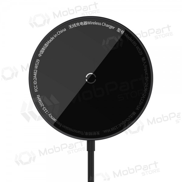 MagSafe kabelloses Ladegerät Baseus Simple Mini 3 15 W schwarz