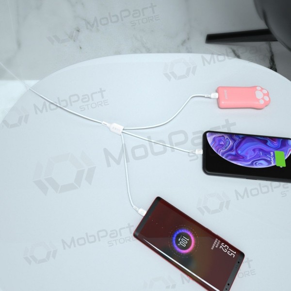 USB-Kabel Dudao L8A-3in1 USB-A zu USB-C / Micro USB / Lightning 1.2 m 6A