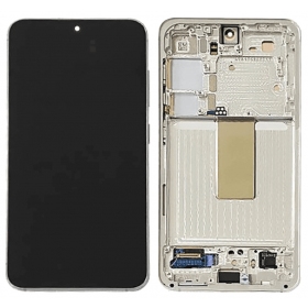 Samsung Galaxy S23 Display (Hellgrün) (mit Rahmen) (original)