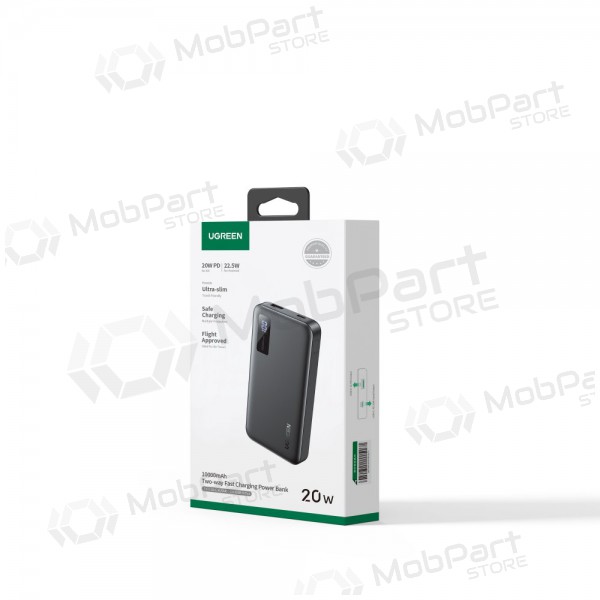 Externe Batterie Power Bank Ugreen PB311 20W 10000mAh (25742) Schwarz Externe Batterie Power Bank Ugreen PB311 20W 10000mAh (25742) Schwarz