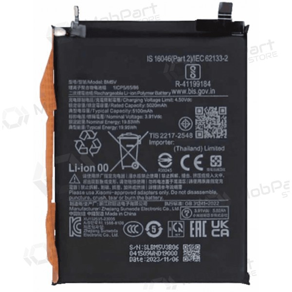 Xiaomi Redmi Note 13 Pro 5G, Poco X6 akku (BM5V) (Premium)