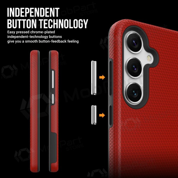 Handyhülle Perfectionists Triangle Case Samsung S721 S24 FE Rot