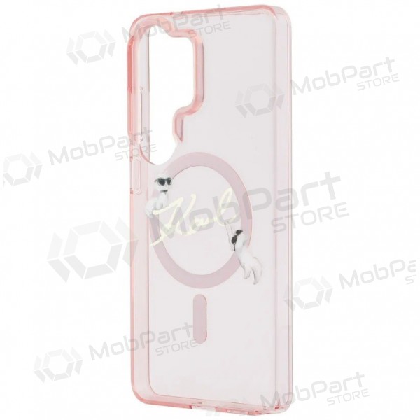 Samsung Galaxy S26 Ultra Hülle - Karl Lagerfeld IML Choupette Karl Script Logo Magnetic (rosa)