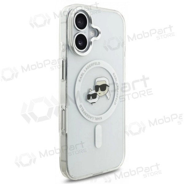 Apple iPhone 17 hülle - Karl Lagerfeld IML K&CH Heads Metal Frame MagSafe (transparent)