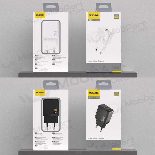 Telefonladegerät Dudao A23 12 W USB-A schwarz