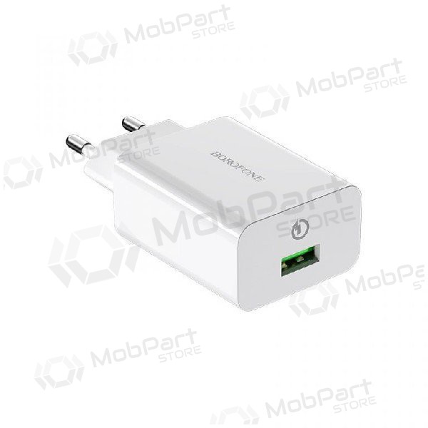 Ladegerät BOROFONE BA20A Sharp USB + Type-C Kabel (5V 2.1A) (Weiß)