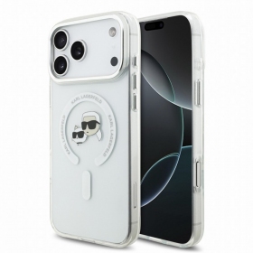 Apple iPhone 18 Pro Hülle - Karl Lagerfeld IML K&CH Heads Metal Frame MagSafe (transparent)