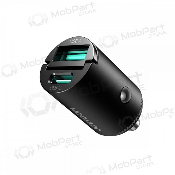 Joyroom JR-CCN18 65 W USB-C + USB-A Auto-Ladegerät schwarz