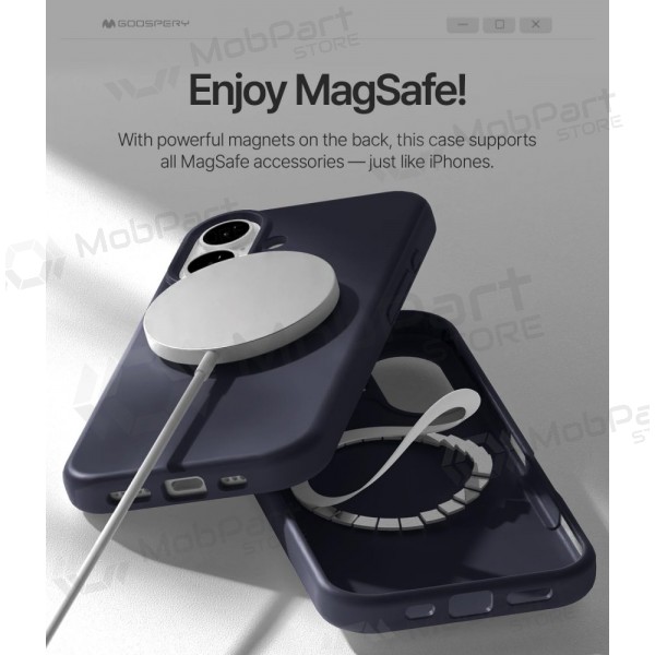 Handyhülle Mercury Pure Magsafe Silicon Case Apple iPhone 17 Dunkelblau