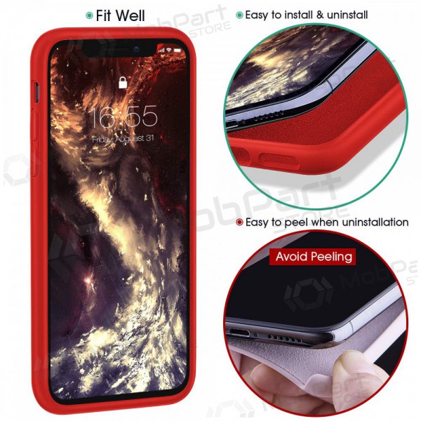 Apple iPhone 13 hülle - Liquid Silicone 1.5mm (rot)
