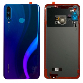 Huawei P30 Lite / P30 Lite New Edition 2020 48MP Rückseite Akkudeckel (Peacock Blue) (gebraucht grade B, original)