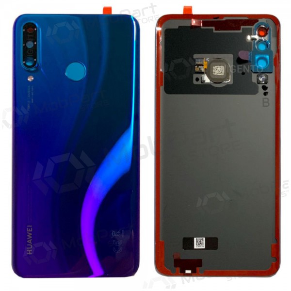Huawei P30 Lite / P30 Lite New Edition 2020 48MP Rückseite Akkudeckel (Peacock Blue) (gebraucht grade B, original)