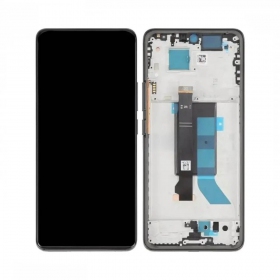 Ekranas Xiaomi Redmi Note 14 Pro 5G su lietimui jautriu stikliuku und rėmeliu Midnight Black original (service pack)