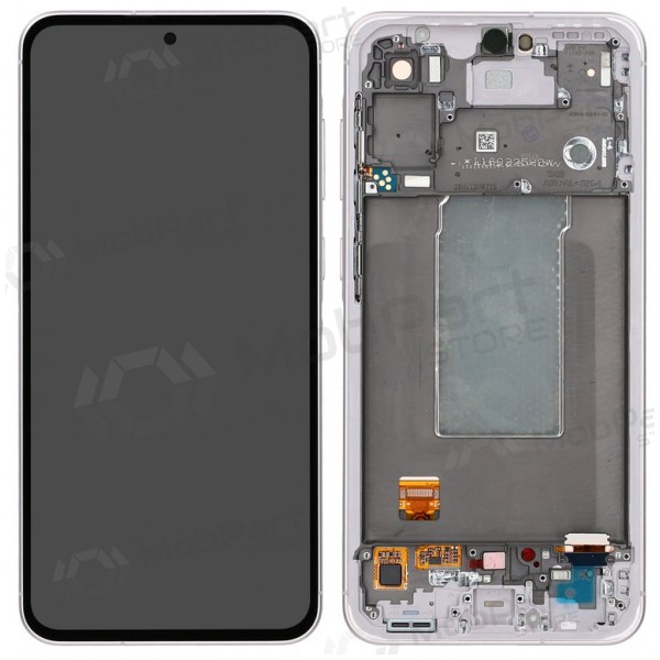 Ekranas Samsung A566 A56 5G su lietimui jautriu stikliuku und rėmeliu Awesome Pink original (service pack)