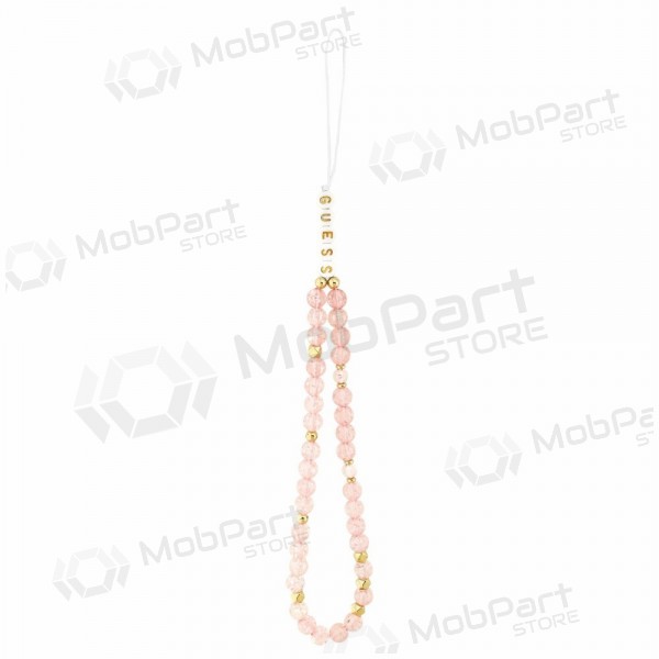 Apple iPhone 18 Pro Hülle - Guess IML Flowers Allover Strap MagSafe (Rosa)