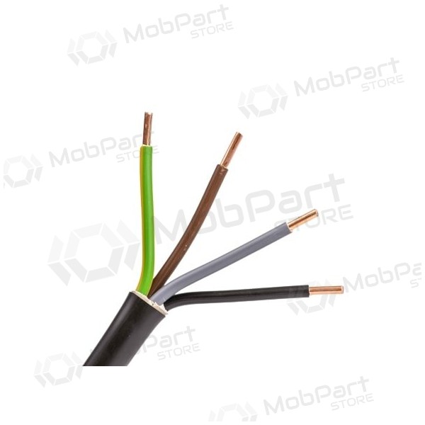 Stromkabel Lietkabelis CYKY 5x10 mm² PVC 450/750 V massiv.