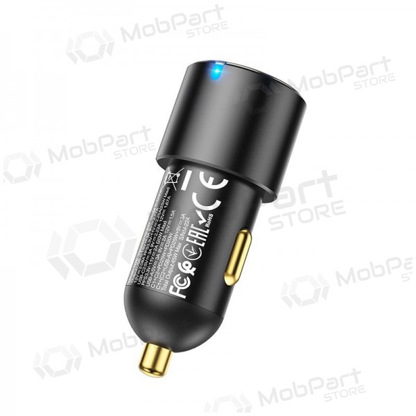 Hoco NZ6 45 W PD 2x USB-C + USB-A Auto-Ladegerät schwarz